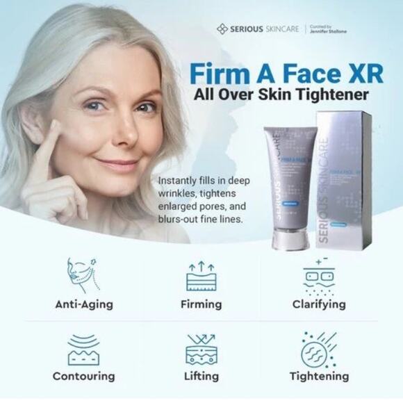 Serious Skincare Firm A Face XR Skin Tightener Firming Wrinkle Filler Anti Aging - Picture 2 of 11